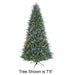 9'Hx58"W PE Grand Noble Fir Artificial Christmas Tree, Micro LED Pre-Lit (Multi-Mode) -Green - C-250299