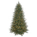 7'6"Hx57"W PE Blue Emerald Pine Artificial Christmas Tree, Micro LED Pre-Lit -Green - C-250334