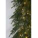 9'Lx16"W PE Norfolk Pine Artificial Garland, Micro LED Pre-Lit (Warm White, Multi-Mode) -White (Pack of 2) - C-250524