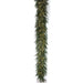 9'Lx16"W PE Norfolk Pine Artificial Garland, Micro LED Pre-Lit (Warm White, Multi-Mode) -White (Pack of 2) - C-250524