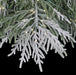 7'6"Hx55"W PE Flocked Norfolk Pine Artificial Christmas Tree, Micro LED Pre-Lit (Warm White, Multi-Mode) -White/Green - C-250544