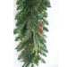 9'Lx12"W PE Artificial Marquett Pine & Pinecone Garland, Micro LED Pre-Lit -Green (Pack of 2) - C-250754