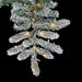 7'6"Hx60"W PE Flocked Windsor Spruce Artificial Christmas Tree, Micro LED Pre-Lit (Multi-Mode) -White/Green - C-250799
