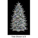 12'Hx83"W PE Flocked Windsor Spruce Artificial Christmas Tree, Micro LED Pre-Lit (Multi-Mode) -White/Green - C-250819