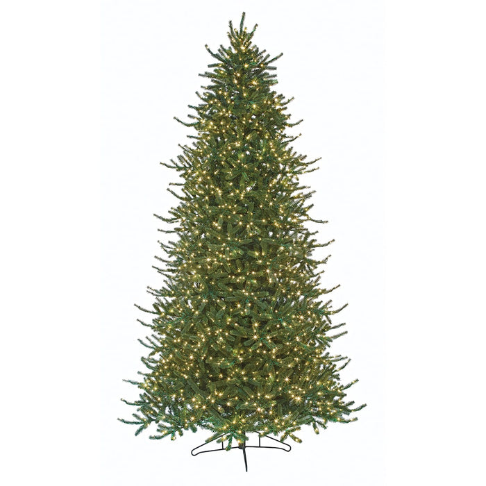 15'x90"W PE Windsor Spruce Artificial Christmas Tree, Micro LED Pre-Lit (Multi-Mode) -Green - C-250929