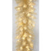 9'Lx14"W Tinsel Matt Vintage Artificial Garland, Micro LED Pre-Lit -White (Pack of 2) - C-251054