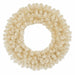 48" Tinsel Matt Vintage Artificial Wreath, Micro LED Pre-Lit -White - C-251084