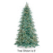 7'6"Hx58"W Tinsel Artificial Christmas Tree, Micro LED Pre-Lit (Selectable White, Multi-Mode) -Aqua - C-251139