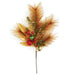 18" Hand-Wapped Mixed Artificial Longleaf Pine, Berry & Ball Stem -Gold (Pack of 12) - C-251310