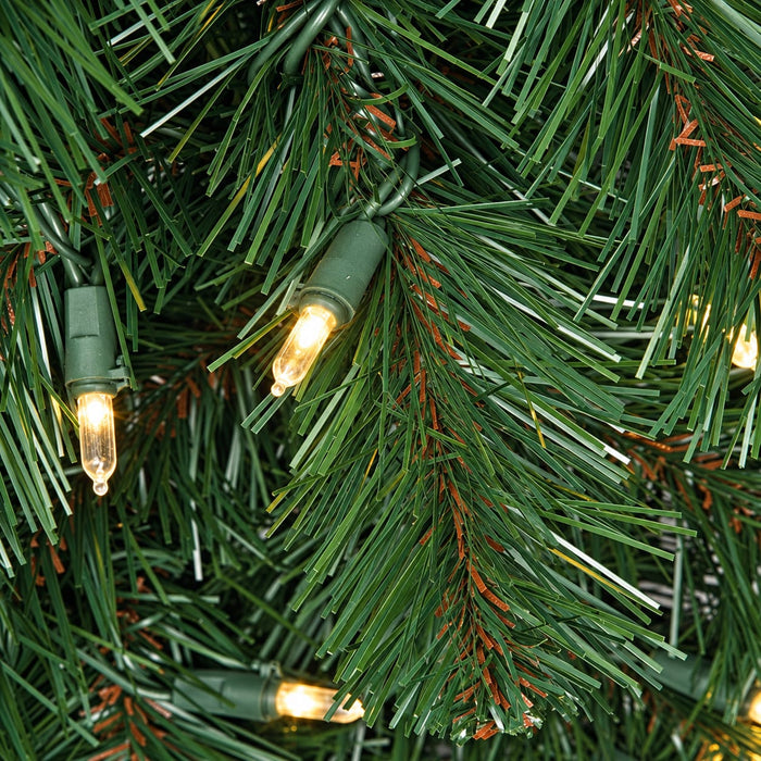 9'Lx24"W Virginia Pine Artificial Garland, LED Pre-Lit -Green (Pack of 2) - C-251334