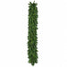 9'Lx18"W Outdoor UV-Resistant PE Artificial Mixed Ledgemere Pine Garland -Green - C-260000