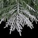 7'6"Hx55"W PE Flocked Norfolk Pine Artificial Christmas Tree -White/Green - C-260120