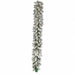 6'Lx12"W Artificial Pine Garland, Battery Micro LED Pre-Lit -White/Green (Pack of 2) - C-260234B