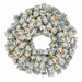 24" Flocked Artificial Pine Wreath, Battery LED Pre-Lit -White (Pack of 2) - C-260244B