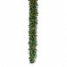 9'Lx12"W PE Artificial Blue Emerald Pine Garland, Micro LED Pre-Lit -Green - C-260434