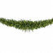 9'Wx12"H PE Artificial Cedar Mantel Swag, Micro LED Pre-Lit -Green - C-260444