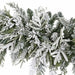 9'Wx12"H PE Flocked Artificial Cedar Mantel Swag -White/Green - C-260450