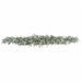 9'Wx12"H PE Flocked Artificial Cedar Mantel Swag -White/Green - C-260450