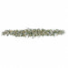 9'Wx12"H PE Flocked Artificial Cedar Mantel Swag, Micro LED Pre-Lit -White/Green - C-260454