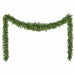 25'Wx10"H PE Artificial Mixed Cedar Mantel Swag -Green - C-260480