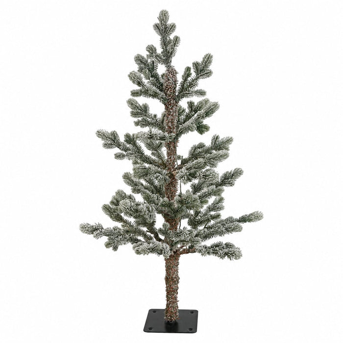 3'Hx22"W PE Flocked Fircrest Fir Artificial Christmas Tree -Green/White - C-260540