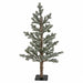 3'Hx22"W PE Flocked Fircrest Fir Artificial Christmas Tree -Green/White - C-260540