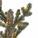 3'Hx22"W PE Flocked Fircrest Fir Artificial Christmas Tree, Micro LED Pre-Lit -Green/White - C-260544