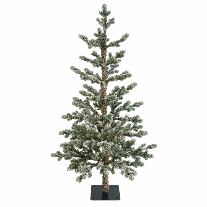 4'Hx26"W PE Flocked Fircrest Fir Artificial Christmas Tree -Green/White - C-260550