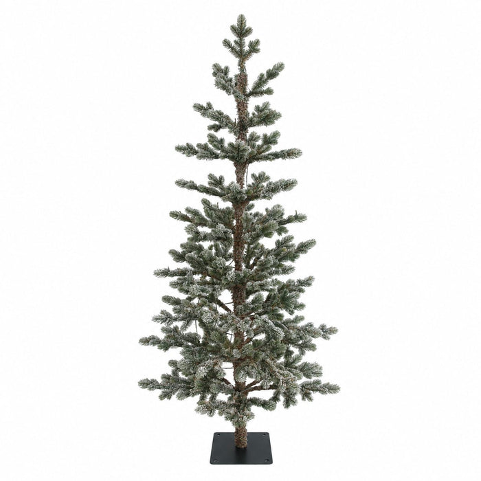 5'Hx29"W PE Flocked Fircrest Fir Artificial Christmas Tree -Green/White - C-260560