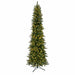 7'6"Hx35"W Royal Majestic Pencil Pine Artificial Christmas Tree, LED Pre-Lit -Green - C-260704