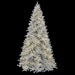5'Hx38"W Tinsel Norway Spruce Artificial Christmas Tree, Micro LED Pre-Lit -Silver - C-261014