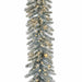 9'Lx16"W Tinsel Norway Spruce Artificial Garland, Micro LED Pre-Lit -Silver - C-261064