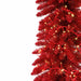 9'Lx18"W Tinsel Sparkling Artificial Garland, Micro LED Pre-Lit (Cool White) -Red - C-261235