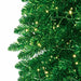 9'Lx18"W Tinsel Sparkling Artificial Garland, Micro LED Pre-Lit (Cool White) -Green - C-261265