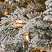 9'Hx52"W Heavy Flocked Glittered Winston Pine Artificial Christmas Tree w/Fake Wood Trunk, LED Pre-Lit -White - C84354