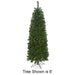 10'Hx50"W Virginia Pine Artificial Christmas Tree, Unlit -Green - C84830