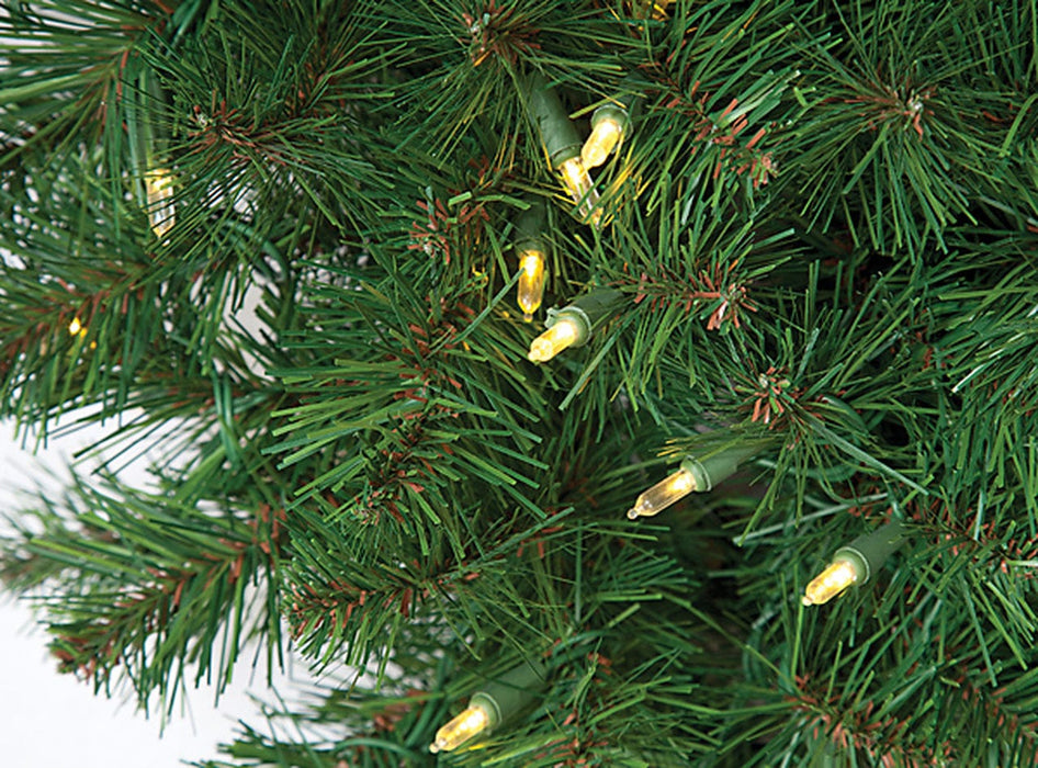 72" Artificial PVC Virginia Pine Wreath, LED Pre-Lit -Green - C4394