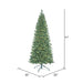 6'6"Hx35"W Slim Oregon Fir Artificial Christmas Tree, LED Pre-Lit -Green - C164066LED