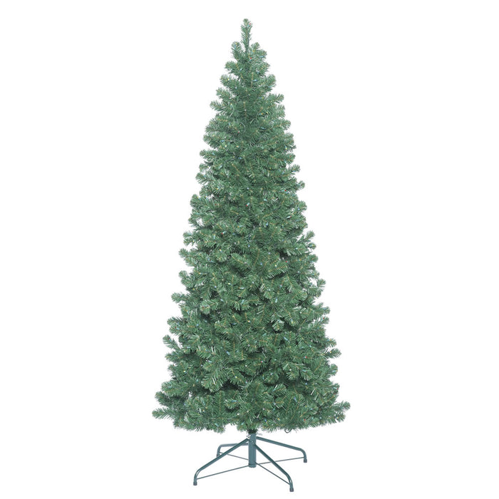 5'6"Hx31"W Slim Oregon Fir Artificial Christmas Tree, Unlit -Green - C164055