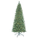 7'6"Hx40"W Slim Oregon Fir Artificial Christmas Tree, LED Pre-Lit -Green - C164076LED