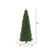 8'6"Hx42"W Slim Oregon Fir Artificial Christmas Tree, Unlit -Green - C164080