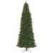 12'Hx55"W Slim Oregon Fir Artificial Christmas Tree, LED Pre-Lit -Green - C164091LED