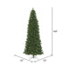12'Hx55"W Slim Oregon Fir Artificial Christmas Tree, LED Pre-Lit -Green - C164091LED