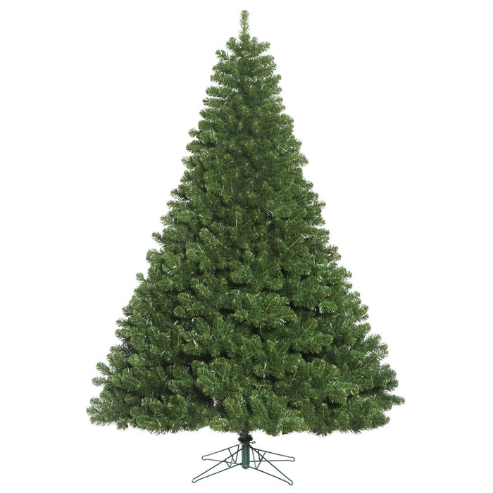 7'6"Hx65"W Oregon Fir Artificial Christmas Tree, Unlit -Green - C164175