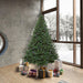 7'6"Hx65"W Oregon Fir Artificial Christmas Tree, LED Pre-Lit -Green - C164176LED