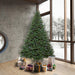 8'6"Hx72"W Oregon Fir Artificial Christmas Tree, LED Pre-Lit -Green - C164181LED