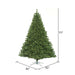 8'6"Hx82"W Oregon Fir Artificial Christmas Tree, LED Pre-Lit -Green - C164186LED