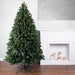 7'6"Hx54"W Outdoor UV-Resistant Oregon Fir Artificial Christmas Tree, Unlit -Green - C165275