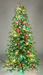 9'Hx64"W PE Pippa Pine Twinkle LED & C7 Multi Color Lighted Artificial Christmas Tree w/Stand -Green - C181129