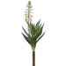15" Blooming Agave Succulent Artificial Stem Pick -White/Green (Pack of 6) - CA1316-WH/GR